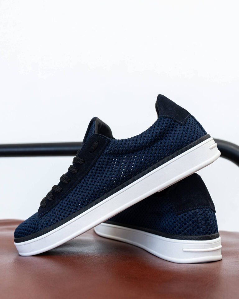 Чоловічі кеди літні RIVO BLUE сині боковий профіль