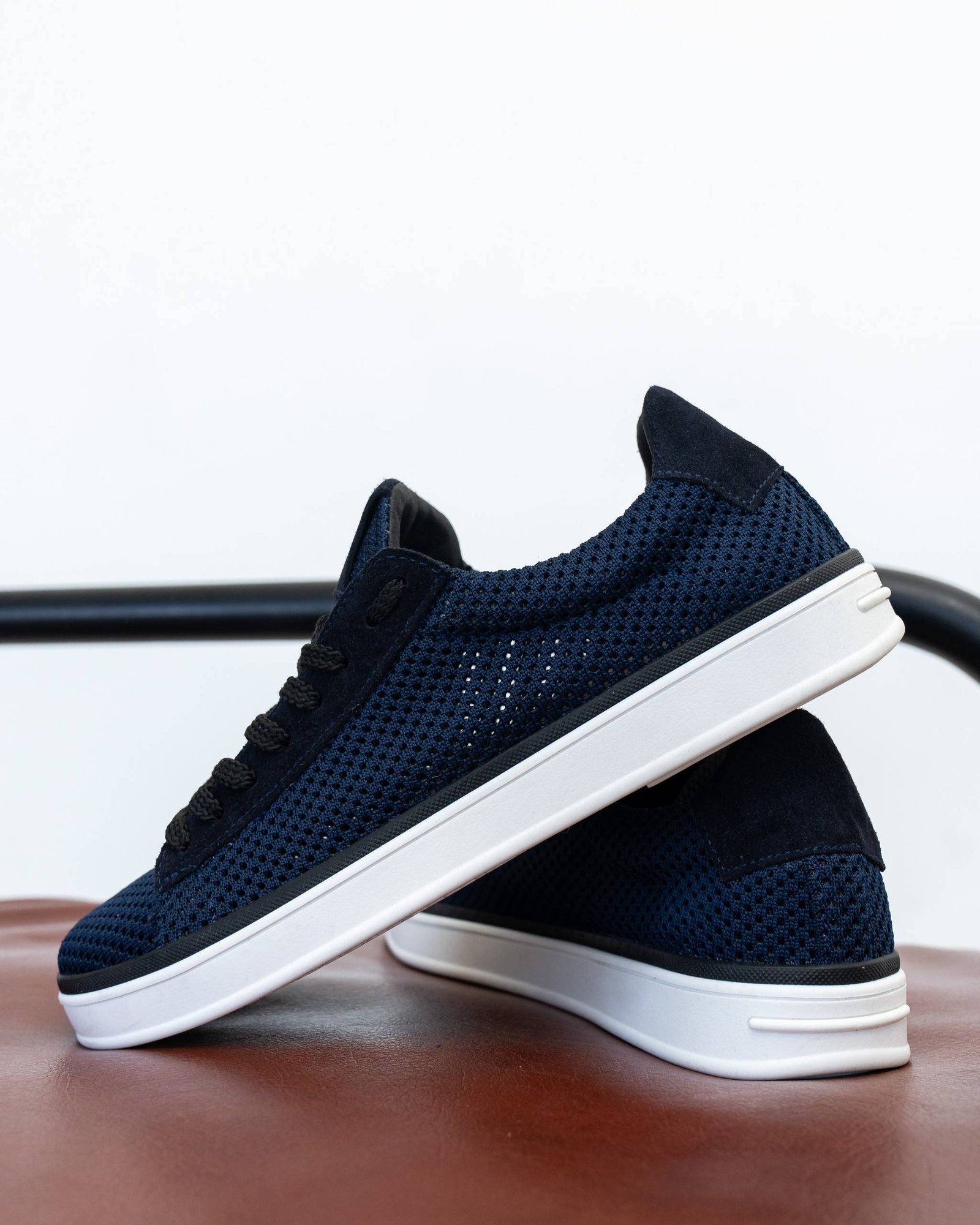 Чоловічі кеди літні RIVO BLUE сині боковий профіль