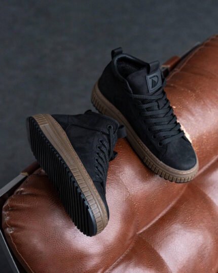 Чоловічі ботинки NERO BLACK чорні, предметне фото зверху