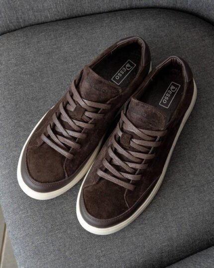 Кеди чоловічі VORTEX BROWN темно-коричневі вигляд зверху пара