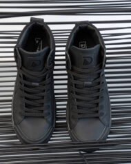 Високі чоловічі кеди NY-STAR BLACK чорні вигляд зверху