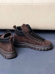 Чоловічі ботинки PRIME BROWN коричневі, боковий вигляд пари