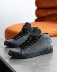 Чоловічі кеди високі SHADOW GRAFIT графітові студійний вигляд