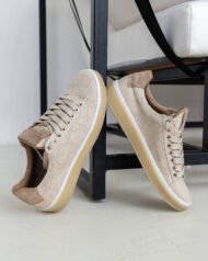 Чоловічі кеди літні AERO WHITE світлі боковий студійний вигляд