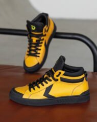 Чоловічі кеди високі NY-STAR Yellow жовті вигляд збоку