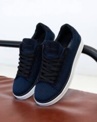 Чоловічі кеди літні RIVO BLUE сині пара вигляд під кутом