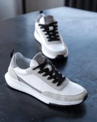 Чоловічі кросівки OBSIDIAN WHITE білі, акцент на носку