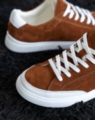 Пара чоловічих кедів VORTEX FOX рудо-коричневі крупний план