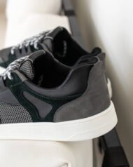 Чоловічі Barefoot анатомічні FLY GREEN зелені вигляд задника крупний план