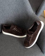 Пара темно-коричневих чоловічих кедів VORTEX BROWN ракурс зверху