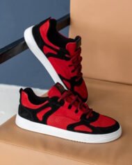 Чоловічі Barefoot анатомічні FLY RED червоні мінімалістичні кросівки вигляд під кутом