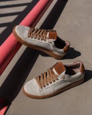 Чоловічі кеди літні AERO FOX світло-коричневі вигляд зверху