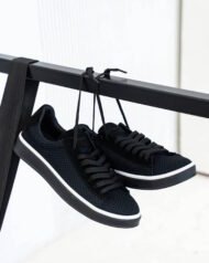 Чоловічі кеди літні RIVO BLACK чорні пара підвішені