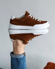 Чоловічі кеди VORTEX FOX рудо-коричневі вигляд збоку