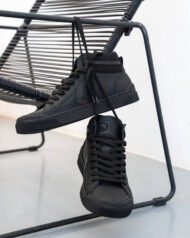 пропиши всю информацію для сео фото товара чоловічі кеди високі NY-STAR BLACK