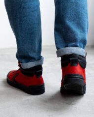 Чоловічі кеди NY-STAR RED червоні вигляд ззаду