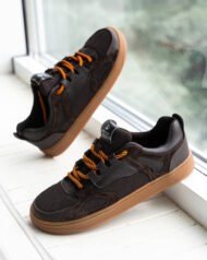 Чоловічі Barefoot анатомічні FLY BROWN коричневі вигляд збоку пара