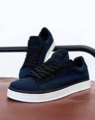 Чоловічі кеди літні RIVO BLUE сині пара вигляд під кутом