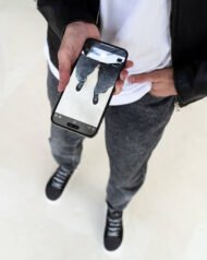 Чоловічі Barefoot анатомічні FLY GREEN зелені вигляд зверху на нозі